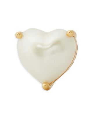 My Love Imitation Pearl Heart Stud Earrings