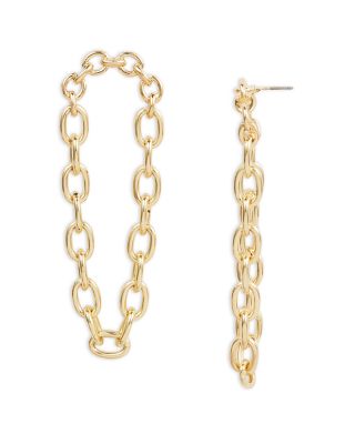 AQUA - Chain Drop Earrings - Exclusive