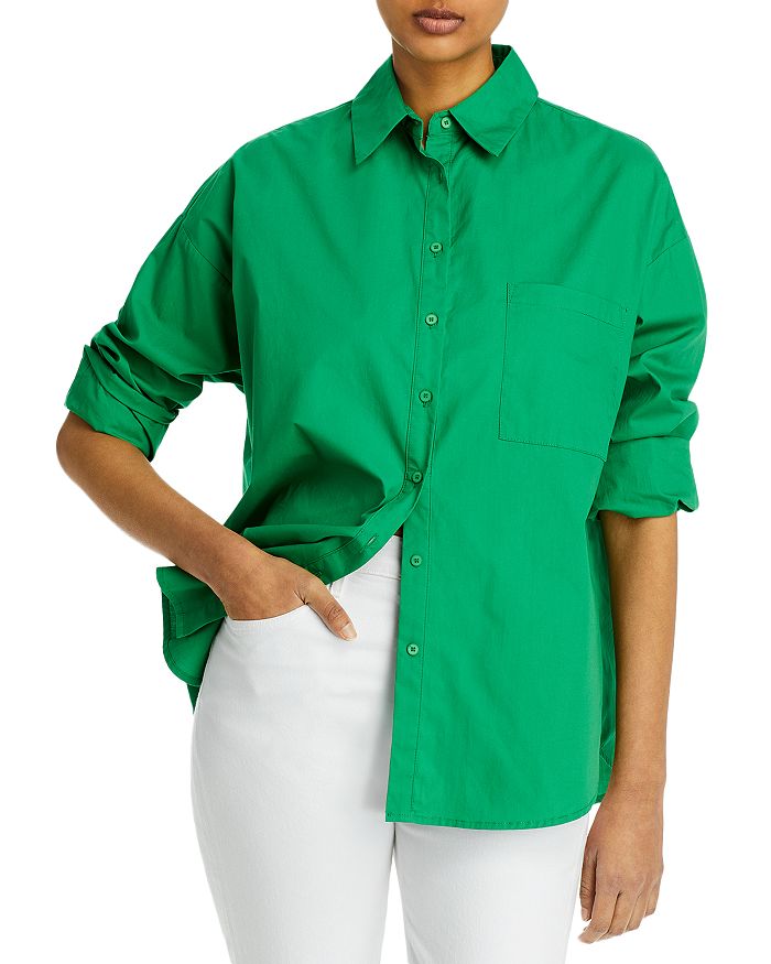 Lucy Paris Button Down Cotton Shirt | Bloomingdale's