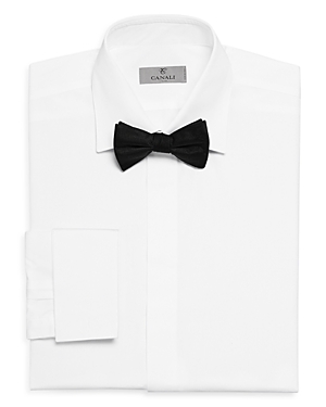 Canali Basics Formal Classic Fit Dress Shirt In White