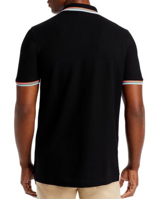 long black polo shirt