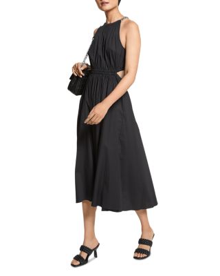 michael michael kors chain neck midi dress