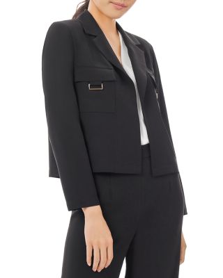 Soft Crepe Cropped Blazer