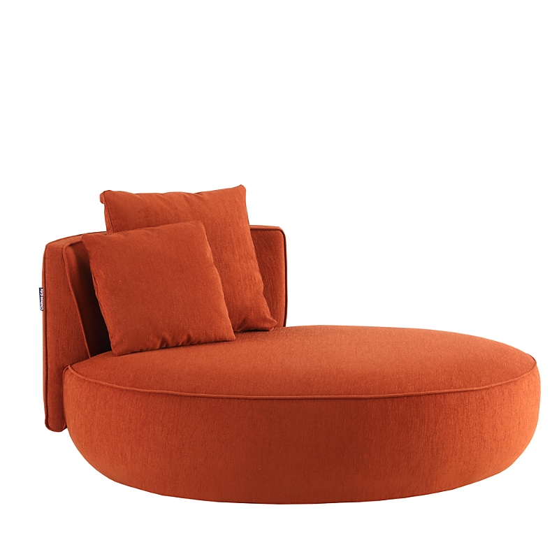 Chateau D'ax Brianza Round Chaise In Rust