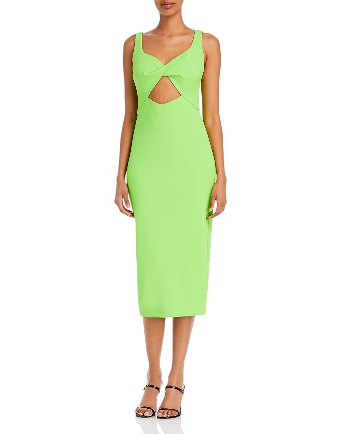AQUA Cutout Midi Dress 100 Exclusive Bloomingdale's