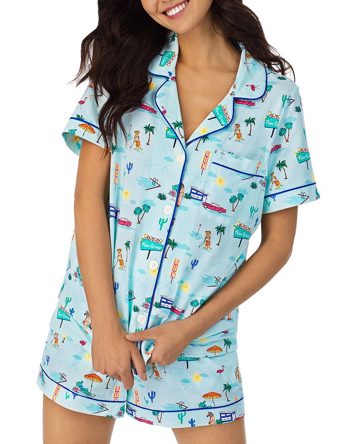 BedHead Pajamas Printed Short Sleeve Shorty Pajama Set Bloomingdale's