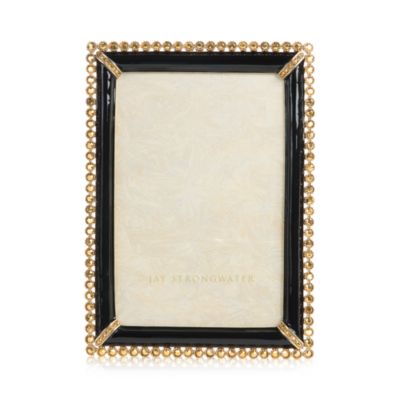 Jay Strongwater - Lorraine Stone Edge Picture Frame, 4" x 6"