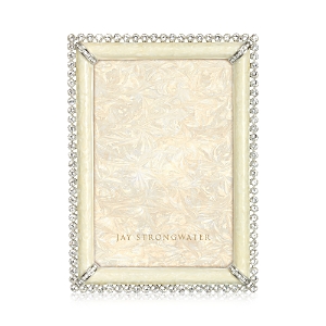 Shop Jay Strongwater Lorraine Stone Edge Picture Frame, 4 X 6 In Crystal Pearl