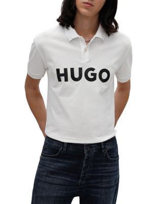 to Gøre en indsats smeltet HUGO Dristofano Cotton Logo Print Regular Fit Polo Shirt | Bloomingdale's