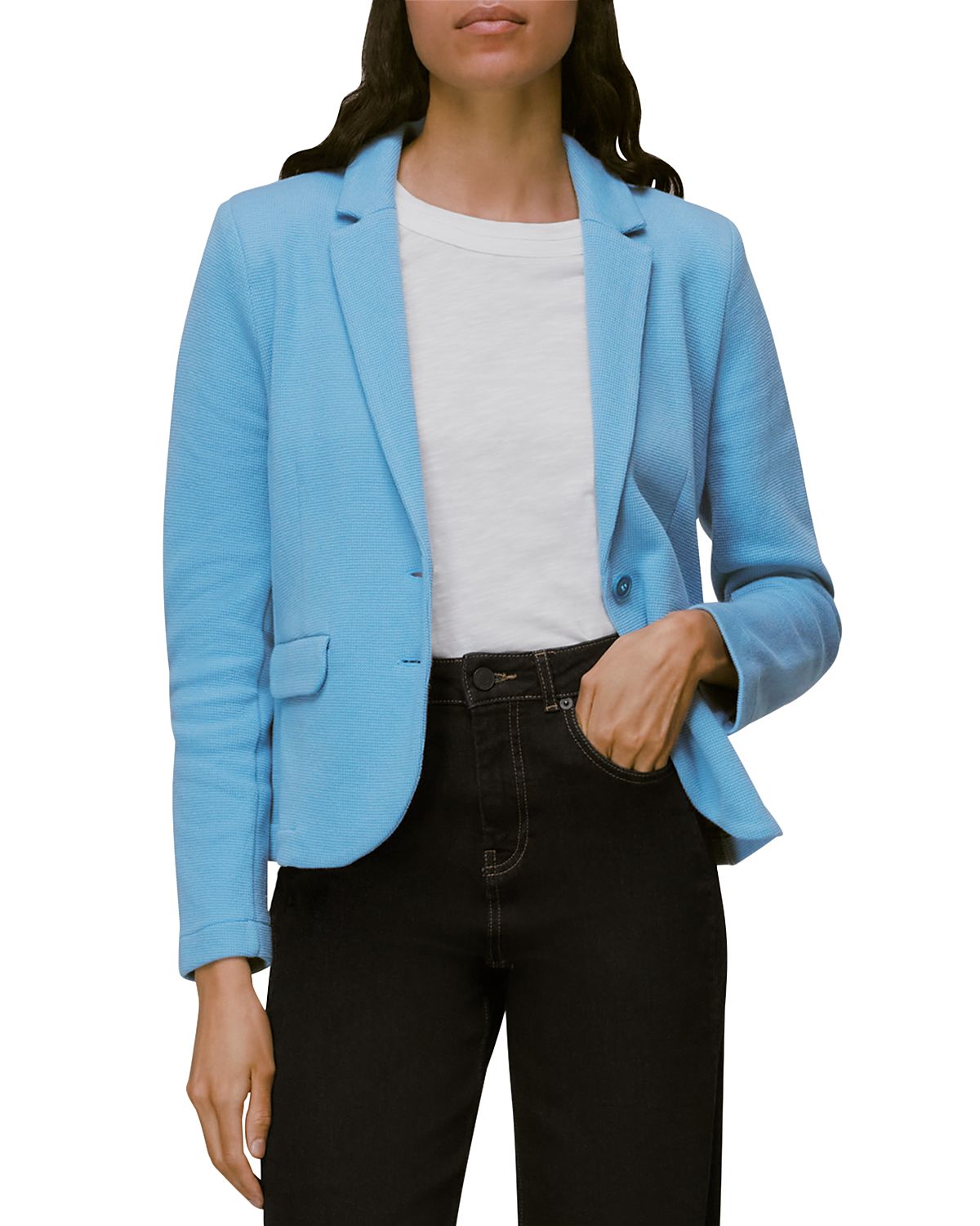 Whistles Slim Fit Jersey Jacket