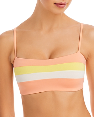 L*SPACE L*SPACE REBEL STRIPE BIKINI TOP