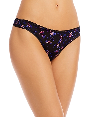 On Gossamer Printed Mesh Hip G Thong In Kalidescope
