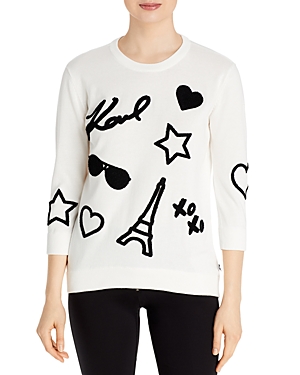 Karl Lagerfeld Paris Motif Sweater