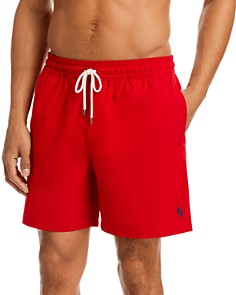 폴로 랄프로렌 수영복  Polo Ralph Lauren 6-Inch Traveler Shorts,Red