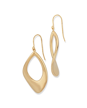 Basics Polished Abstract Drop Earrings In 14k Yellow Gold - 100% Exclusive