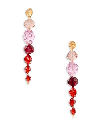 kate spade new york Treasure Trove Pink Mixed Stone Linear Drop Earrings |  Bloomingdale's