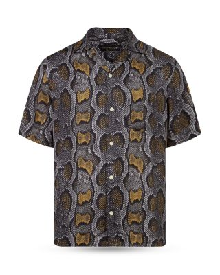 Copperhead Print Short Sleeve Camp Shirt