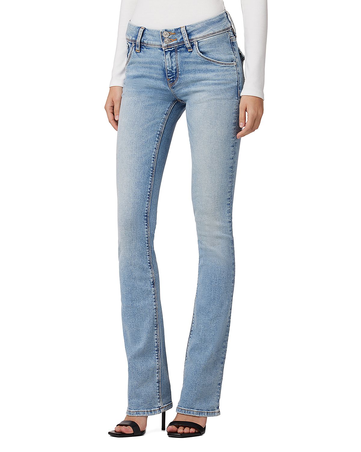 Hudson Beth Mid Rise Baby Bootcut Jeans