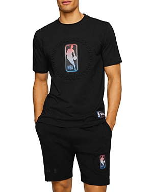 Boss & NBA Stretch-cotton T-Shirt - Black - XLarge