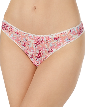 ON GOSSAMER PRINTED HIPSTER THONG