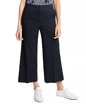 Theory Clean Terena Wide Leg Crop Pants In Concord