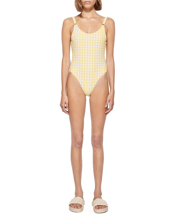 Active Seersucker High Waist Moderate Underwire Bikini Two Piece Swims –  Rose Swimsuits