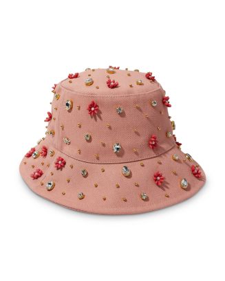 Lele Sadoughi Petunia Embellished Bucket Hat | Bloomingdale display picture 3