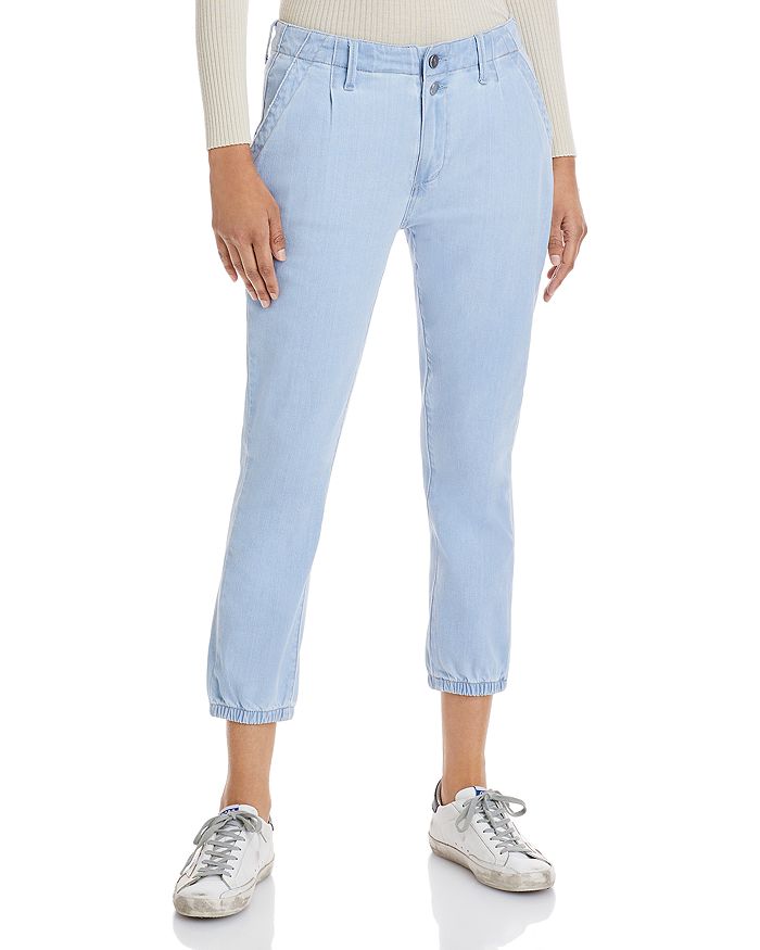 PAIGE Mayslie High Rise Cropped Jeans in Parisun | Bloomingdale's