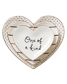 kate spade new york - 3 Piece Catch All Heart Dishes