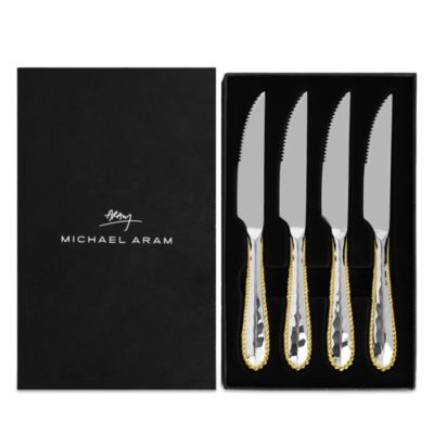 Molten Gold Steak Knives, Set of 4