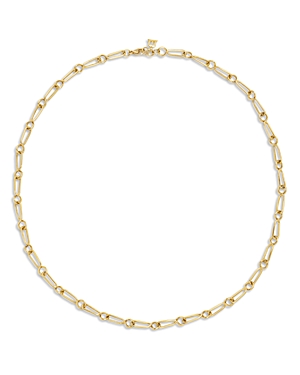 Shop Temple St Clair 18k Yellow Gold Small River Link Chain Necklace, 18