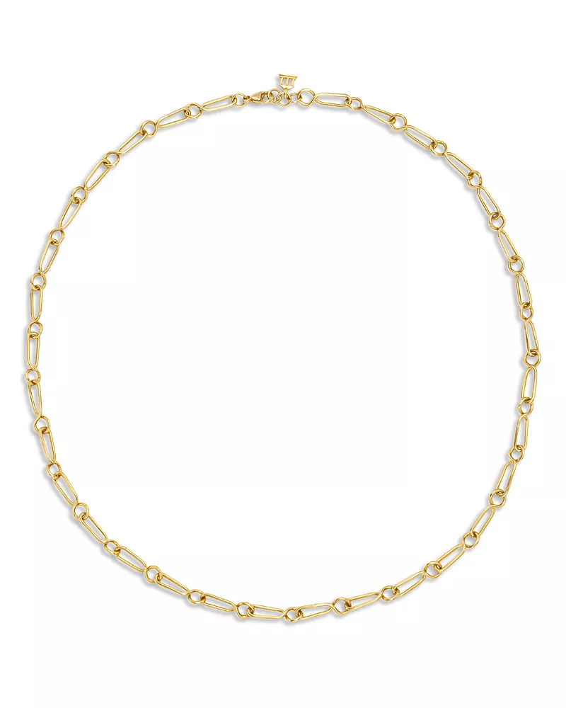 Temple St. Clair 18K Yellow Gold Small River Link Chain Necklace, 18