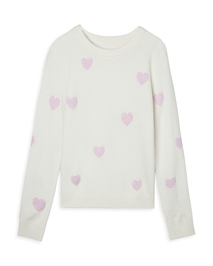 Spiritual Gangster Girls' Brooklyn Sweater- Little Kid, Big Kid In Stone Hearts Print