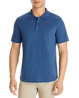 Theory Bron Cotton Regular Fit Polo Shirt In Sargasso