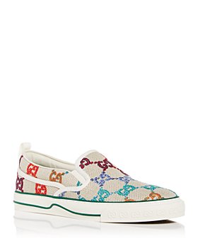 Gucci - Men's Psychedelic GG Logo Embroidered Slip On Sneakers 