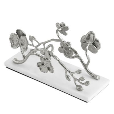 White Orchid Vertical Napkin Holder