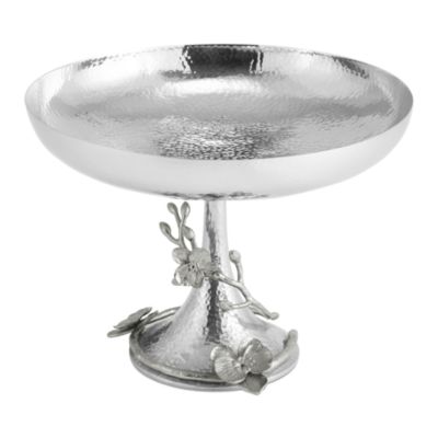 White Orchid Footed Centerpiece Bowl