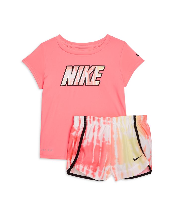 Buy Online Girls White & Pink T-Shirt With Short Pants, Baby Girl Clothes