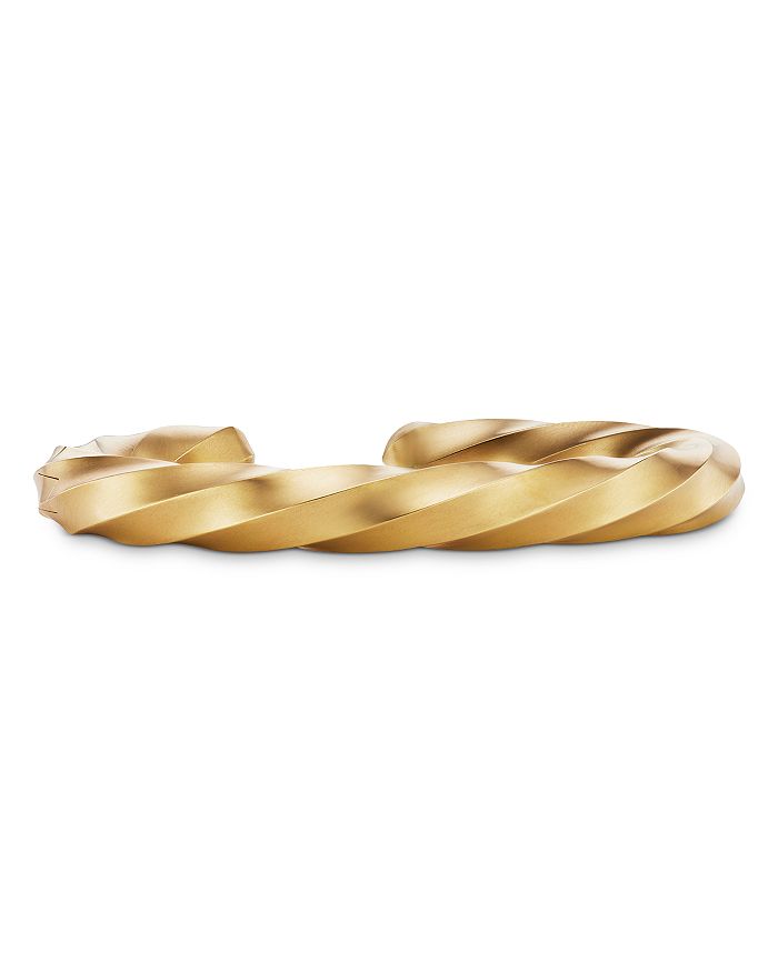 David Yurman - Cable Edge Cuff Bracelet in Recycled 18K Yellow Gold