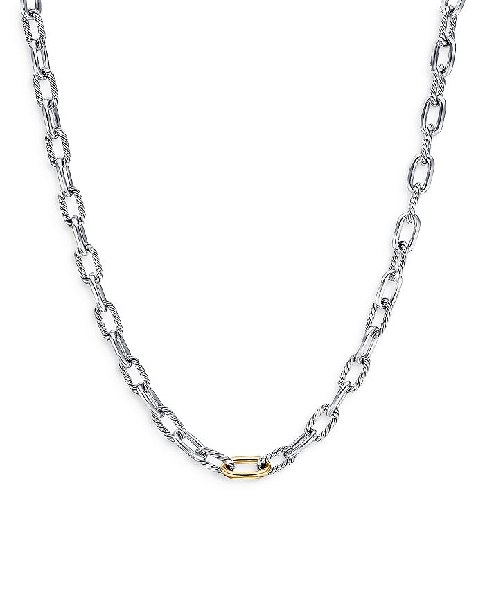 David yurman 18k yellow gold box chain necklace clearance