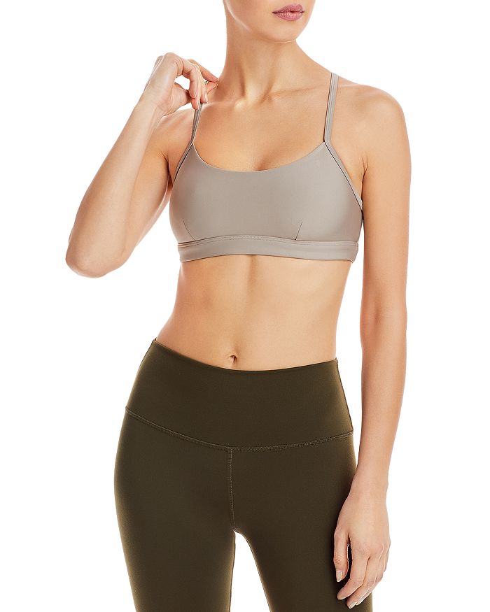 Airlift Intrigue Bra in Gravel by Alo Yoga