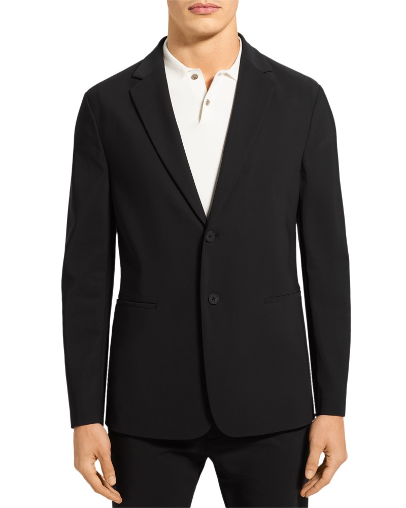 Theory Clinton Precision Ponte Slim Fit Blazer in Black