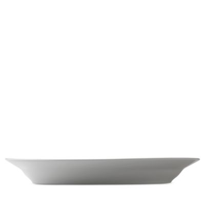 Blue Fluted Plain Oval Platter, 14.25"
