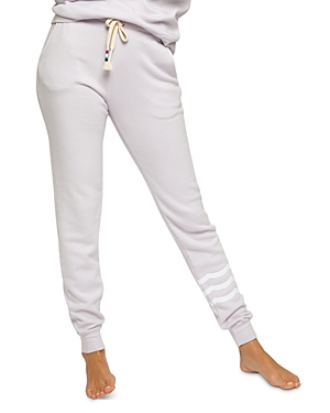 Sol Angeles Hacci Waves Slim Jogger Pants In Lilac