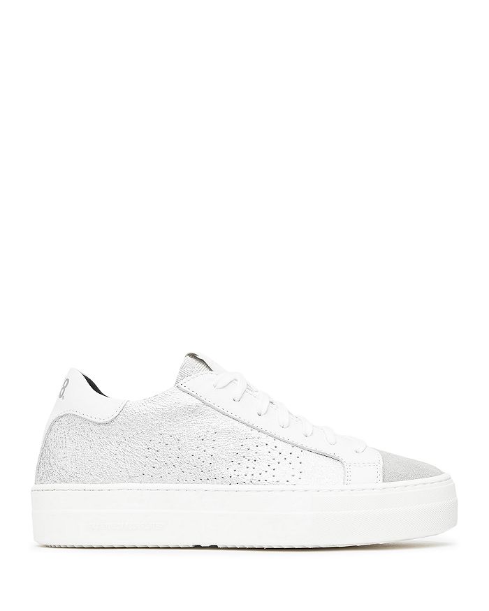 P448 Women's Thea Lace & Leather Sneakers | Bloomingdale's