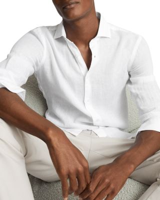 Ruban Long Sleeve Linen Shirt