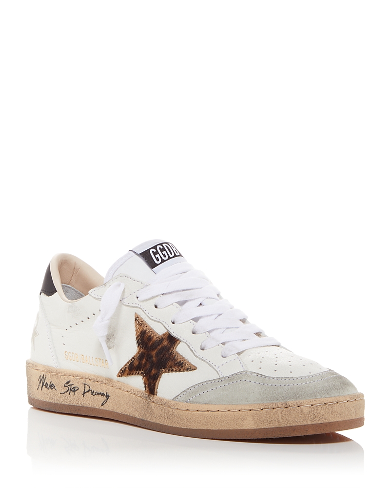 Golden Goose Women's Ballstar Calf Hair Low Top Sneakers