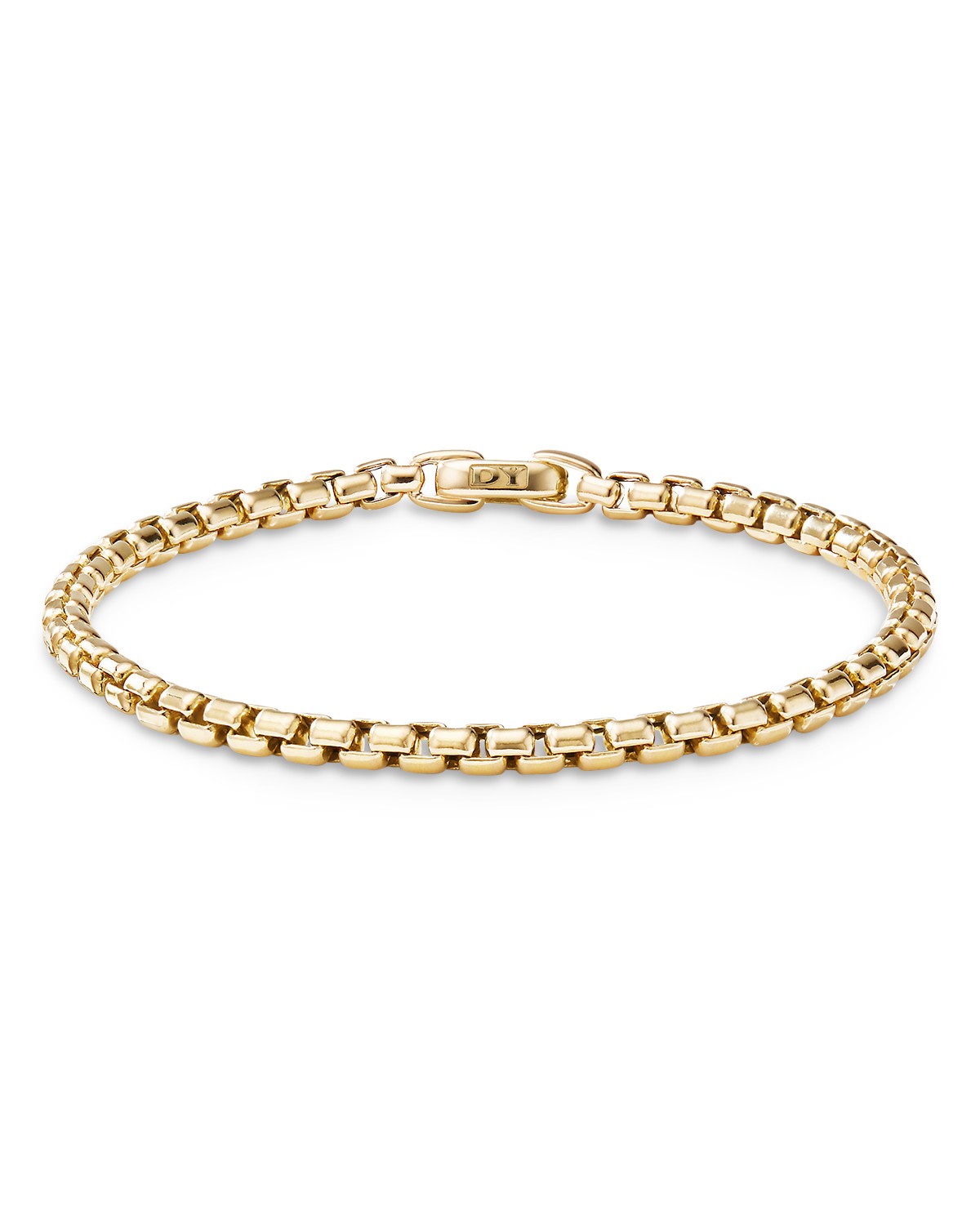 18K Yellow Gold Bel Aire Rounded Box Link Bracelet