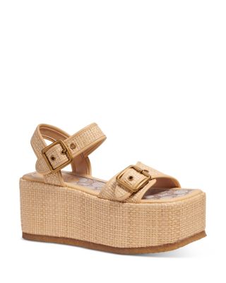 Naomi Raffia Flatform Sandals 