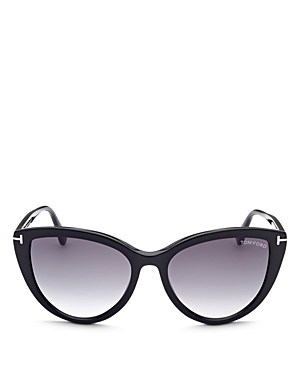 Tom Ford Isabella Cat Eye Sunglasses, 56mm In Black/gray